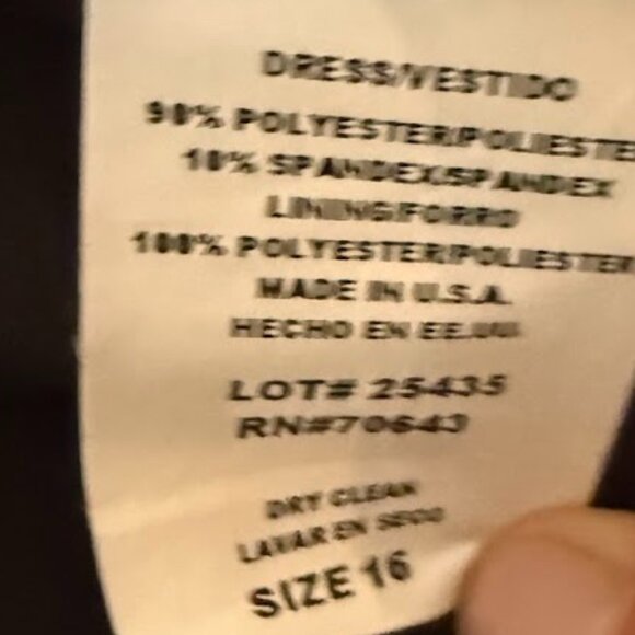 Jessica Howard Fit Flare Sleeveless Black Maxi Velvet Dress, Size 16 - Picture 8 of 9